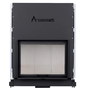 A-caminetti FLAT - Focar Șemineu cu ușă verticală - 75-x-50