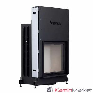 A-caminetti FLAT - Focar Șemineu cu ușă verticală - 75-x-60
