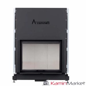 A-caminetti FLAT - Focar Șemineu cu ușă verticală - 90-x-60