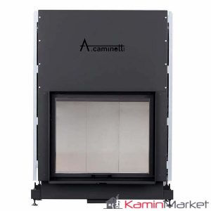 A-caminetti FLAT - Focar Șemineu cu ușă verticală - 90-x-70