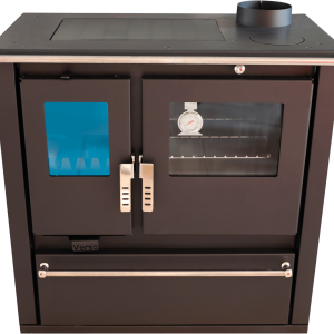 Sobă de gătit pe lemne Verso CS Plus Ceramic, 7,7 kW - Champagne
