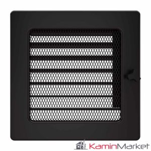 Grila semineu 17x17 Jaluzea - Negru Fresh