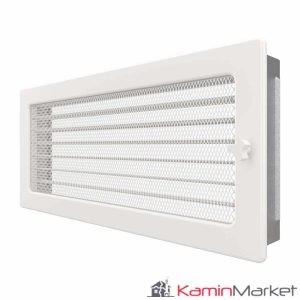 Grila semineu 17x37 Jaluzea - Alb