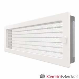 Grila semineu 17x49 Jaluzea - Alb