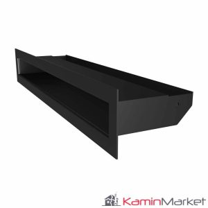 Grilă șemineu LUFT 6x40 - Negru Fresh