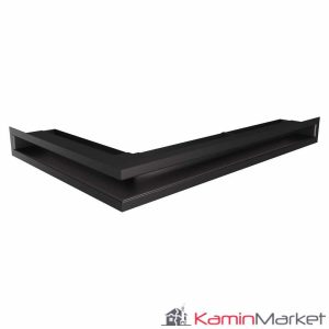 LUFT TD 6x60x40 Grilă șemineu pe colț - Negru Fresh