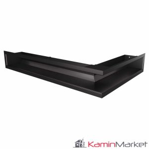LUFT TS 9x40x60 Grilă șemineu pe colț - Negru Fresh