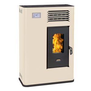Șemineu pe peleți Prity PLS, 8 kW - Ivory